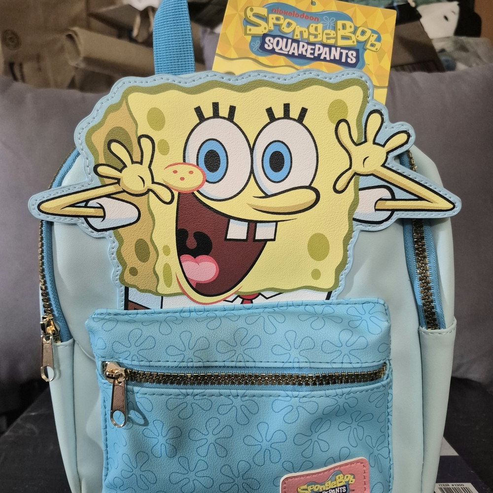 SpongeBob SquarePants Kids Backpack - Nickelodeon - NEW NWT 🔥